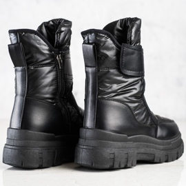 Seastar Schneeschuhe mit Klettverschluss schwarz 1