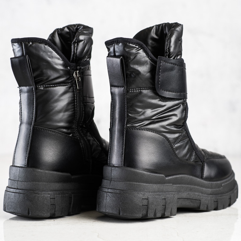 Seastar Schneeschuhe mit Klettverschluss schwarz 1