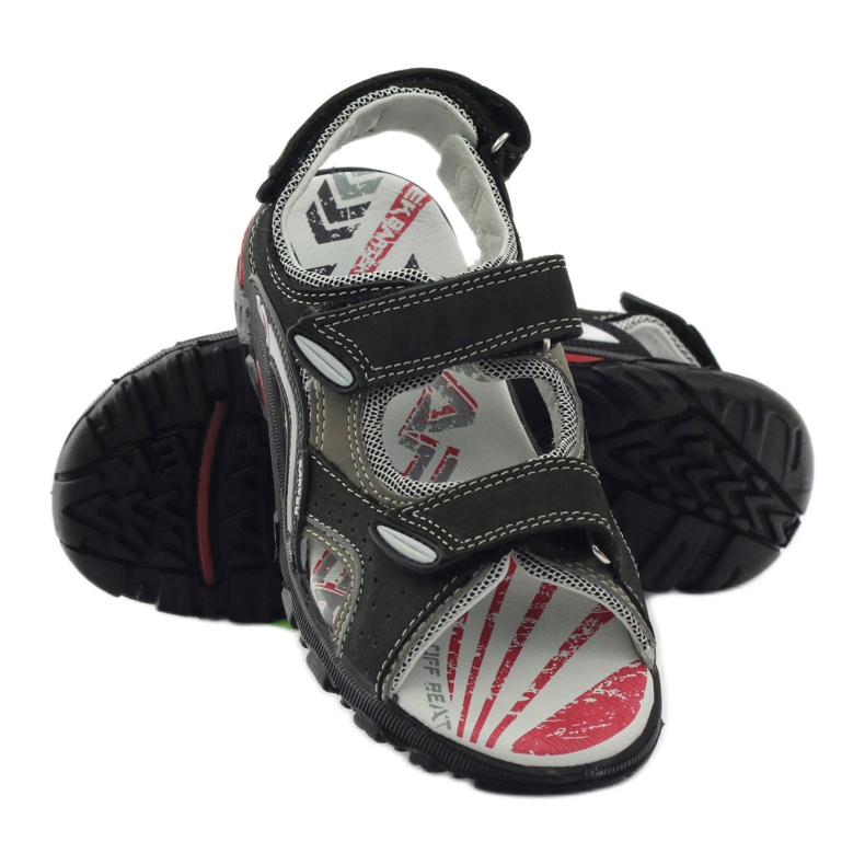 Bartek Sandalen Leder Sports Boys 19108 Schwarz 3