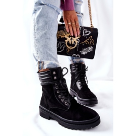 PG1 Damenstiefel Wildleder Schwarz Deliopis 2