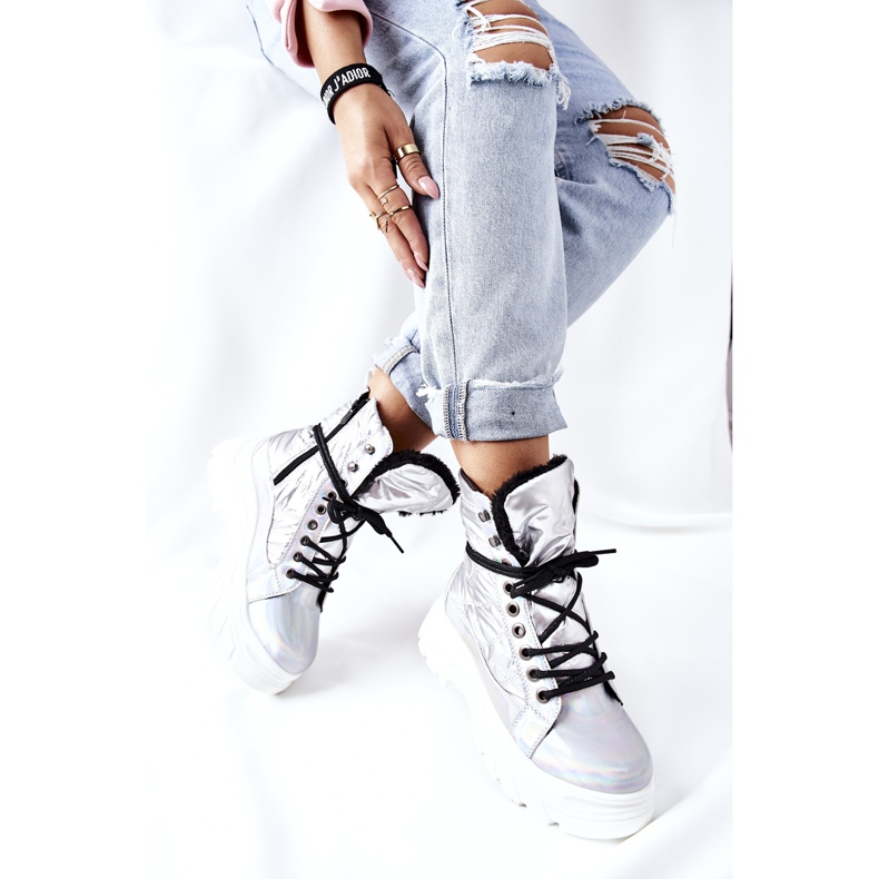 Vinceza Silberne Ismobe Trapper für Damen 1