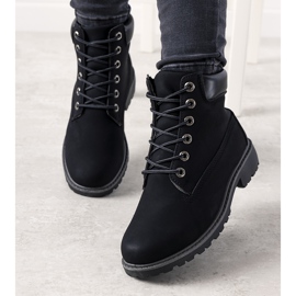 Schwarze Albracca-Stiefel für Damen 1