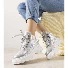 Doyon silberne Wintersneaker 1