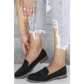 Schwarze Herren auf flachem Absatz Georgia 1