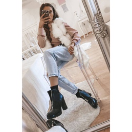 Schwarze Stiefeletten mit Rocko-Reißverschluss 1