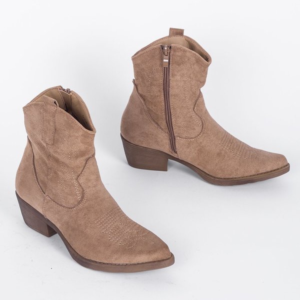 Beige Cowboystiefel von Bowie 1