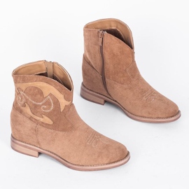 Beige Stiefeletten Ana khaki 1