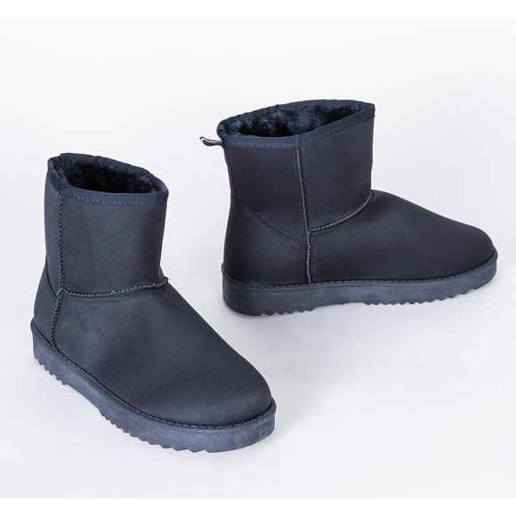 Emmies marineblaue Schneestiefel mit flachen Sohlen 1
