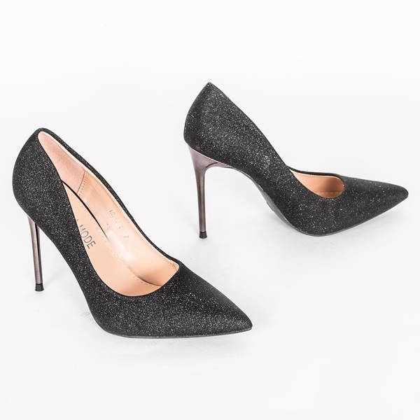 Schwarze Brilliant-Heels 1