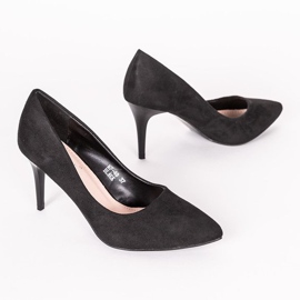 Schwarze High Heels auf einem Kathryn Medium Heel 1
