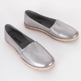 Espadrilles in Silbermetallic von Big Girl 1