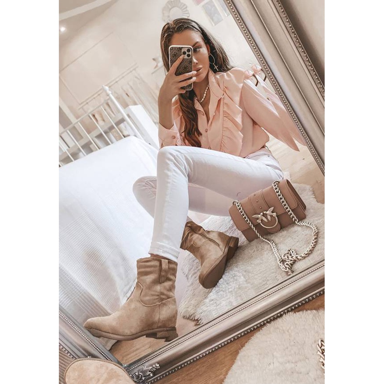 Beige Stiefeletten von Venicia 1