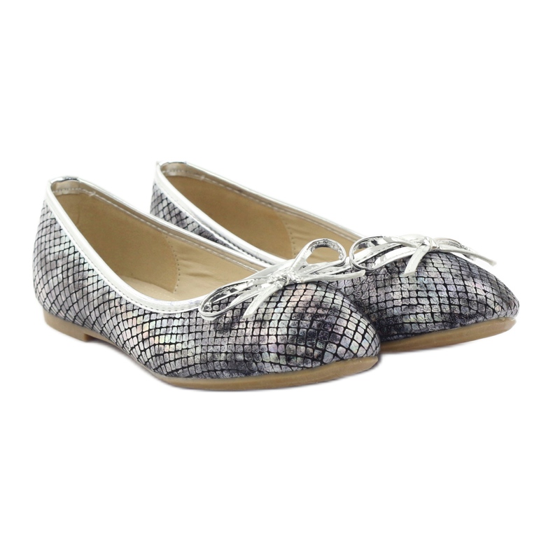 American Club American C061 graue Ballerinas für Mädchen 4