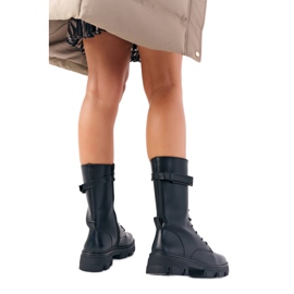 Frauen hohe Stiefel Sergio Leone TR745 Schwarz 10