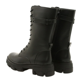Frauen hohe Stiefel Sergio Leone TR745 Schwarz 4