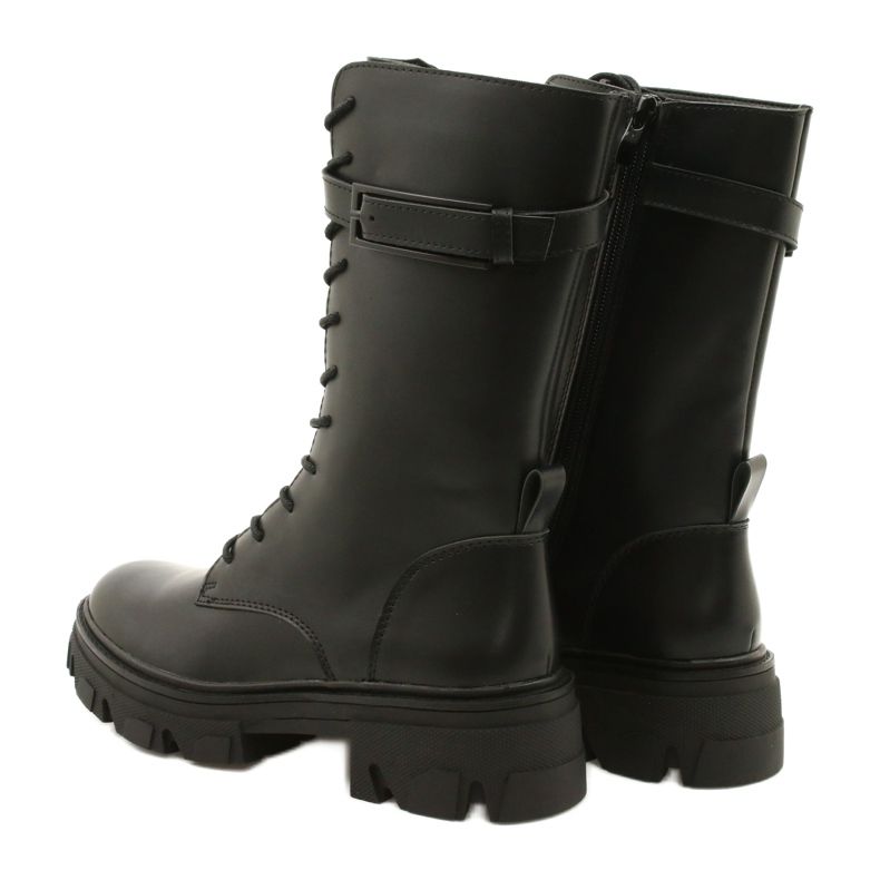 Frauen hohe Stiefel Sergio Leone TR745 Schwarz 4