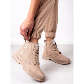 Goodin Original hohe Sneakers beige 2