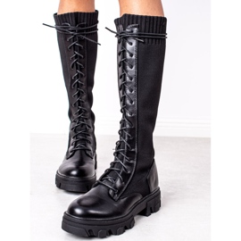 Seastar Hohe Schnürstiefel schwarz 3