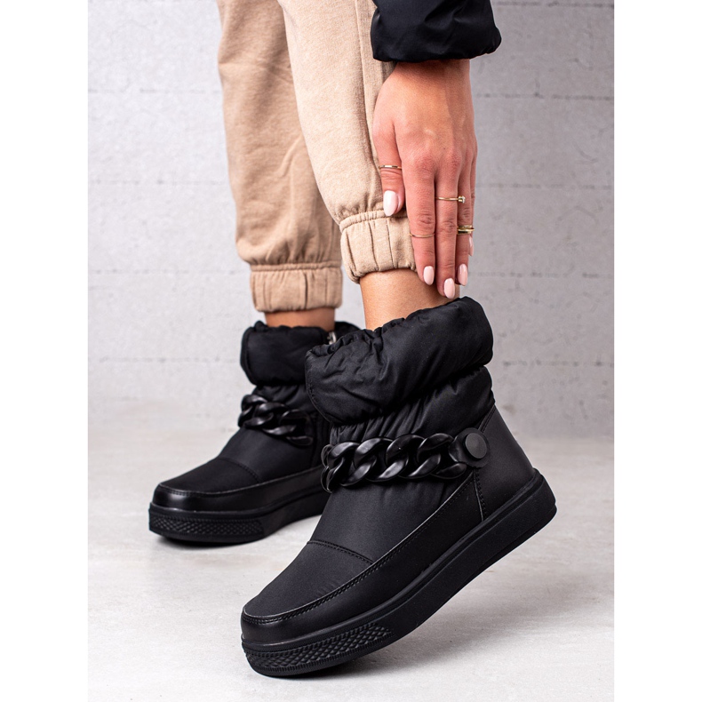 S. BARSKI Schneeschuhe mit Kette S.BARSKI schwarz 1