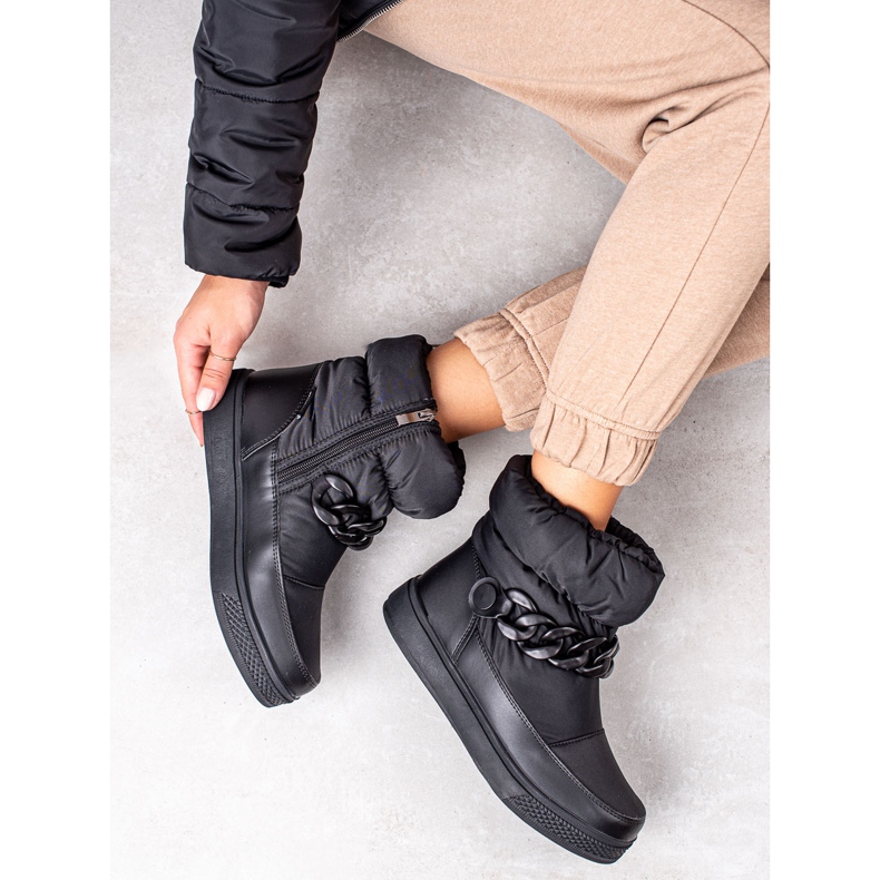 S. BARSKI Schneeschuhe mit Kette S.BARSKI schwarz 2