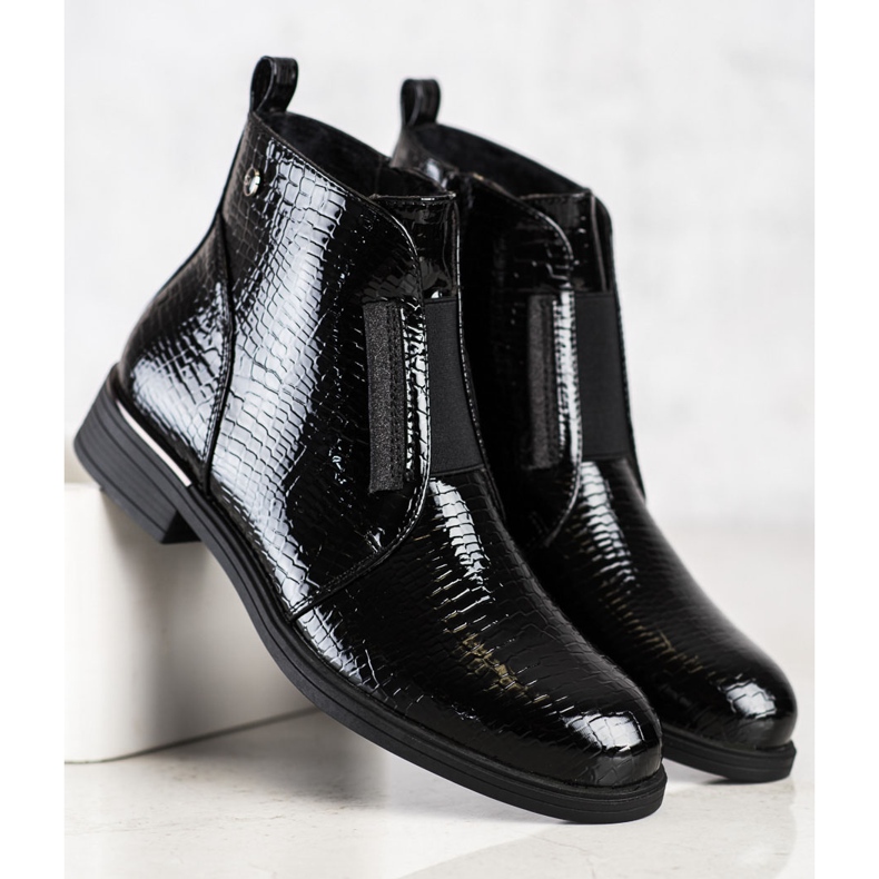 Modische schwarze Stiefel von Sergio Leone 1