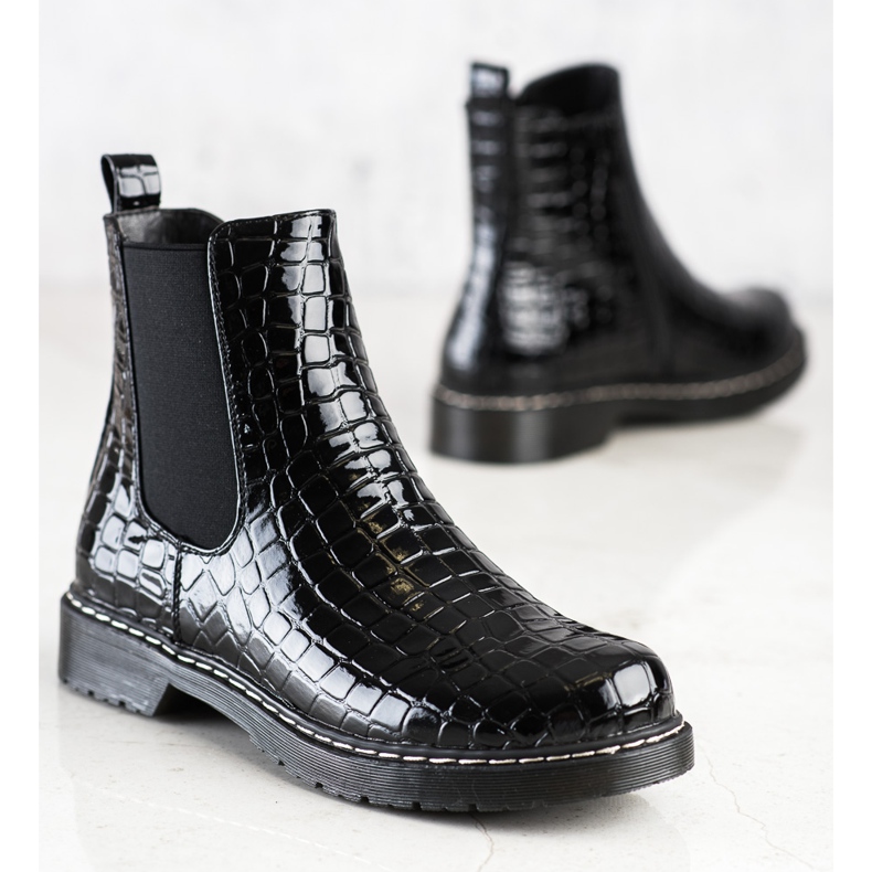 Filippo Modische schwarze Stiefel 1