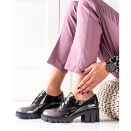 S. BARSKI Lackierte Schuhe S.BARSKI schwarz grau 1