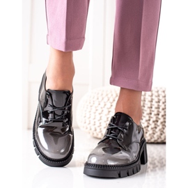 S. BARSKI Lackierte Schuhe S.BARSKI schwarz grau 2