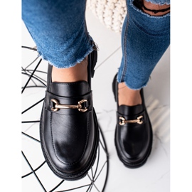 Diamantique Loafer aus Öko-Leder schwarz 1