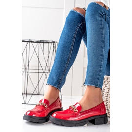 Goodin Modische rote Loafer 2