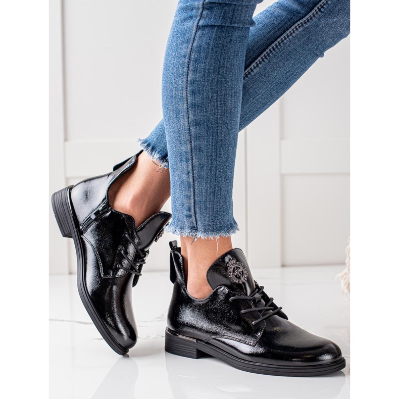 Kurze Stiefel mit Sergio Leone Isolierung schwarz 1