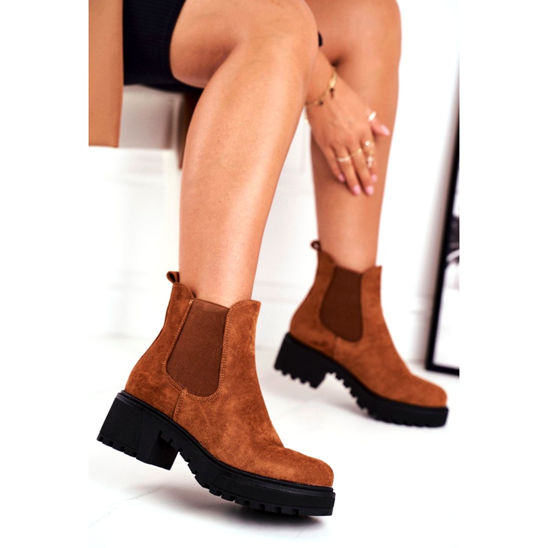 PS1 Hohe Stiefel für Damen Sidamo Camel braun 2