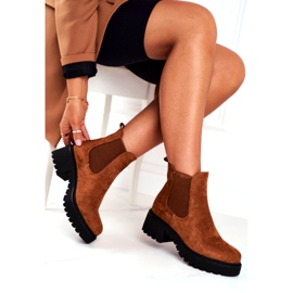 PS1 Hohe Stiefel für Damen Sidamo Camel braun 3