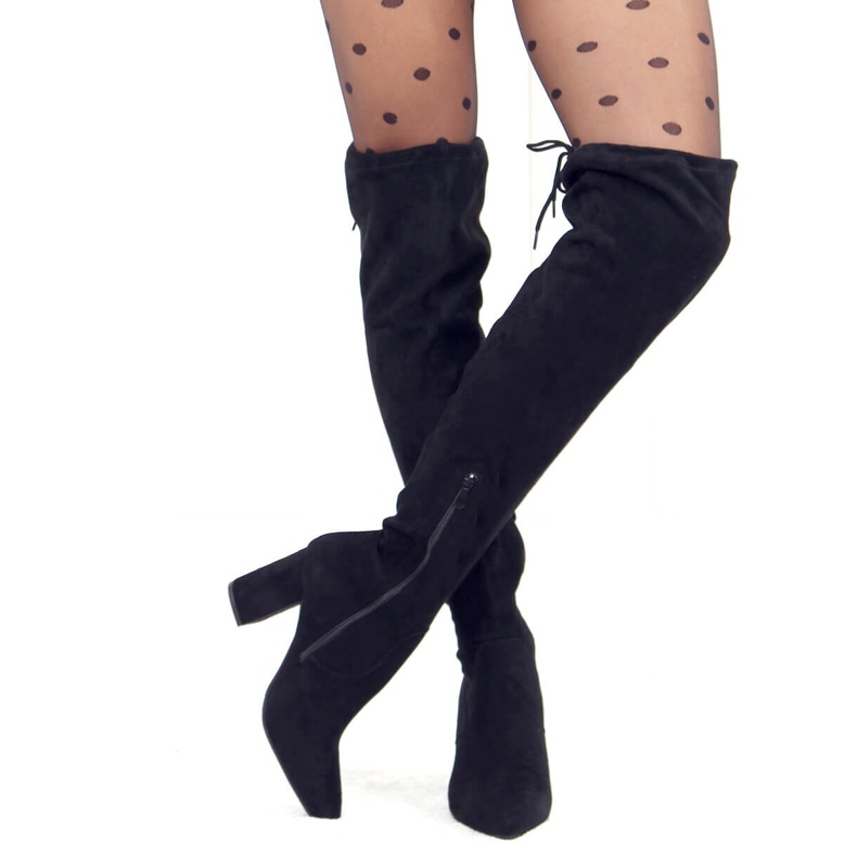 Schwarz HB-33 Schwarze High Heels 1