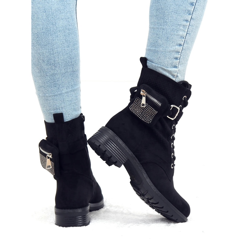 Schwarze Arbeiter mit Geldbörse HQ252 Schwarz 2