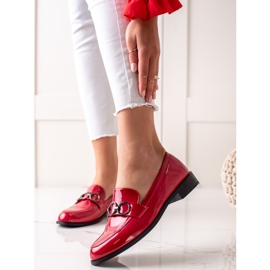 Goodin Lackierte Loafer rot 2