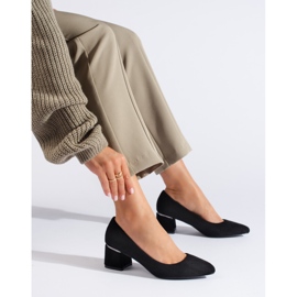 Goodin Elegante Wildlederpumps schwarz 1