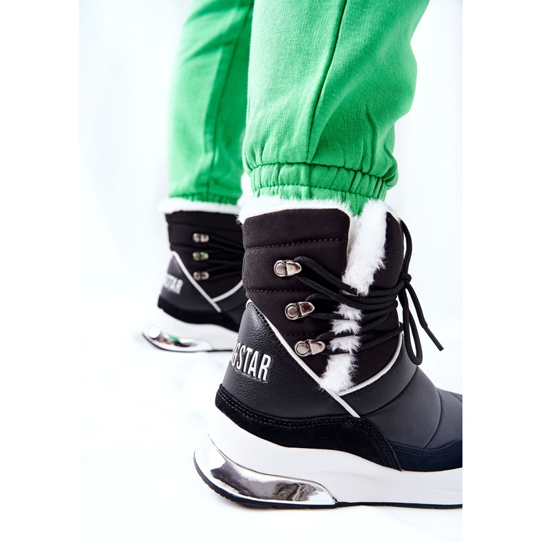 Geknotete Schneestiefel Big Star II274279 Schwarz 1