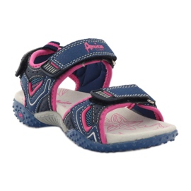 American Club American 1617 Sport Mädchensandalen mehrfarbig rosa 1