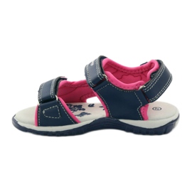 American Club Granat American 6353 Sportsandalen marineblau blau rosa 2