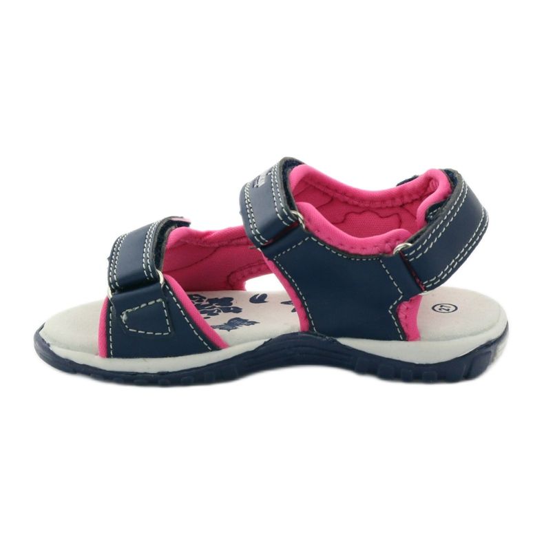American Club Granat American 6353 Sportsandalen marineblau blau rosa 2