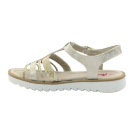 American Club Amerikanische 16903 Gladiatorensandalen rosa 2