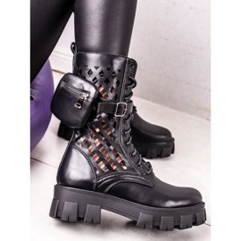 Sweet Shoes Durchbrochene schwarze Arbeiter 1