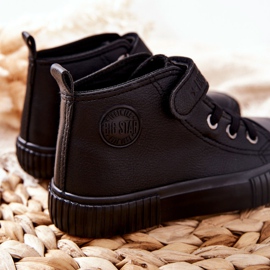 Hohe Sneakers für Kinder mit Klettverschluss Big Star II374016 Schwarz 1