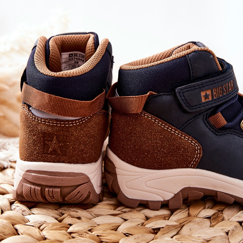 Kinder Trekkingschuhe Big Star II374098 Marineblau navy blau 1