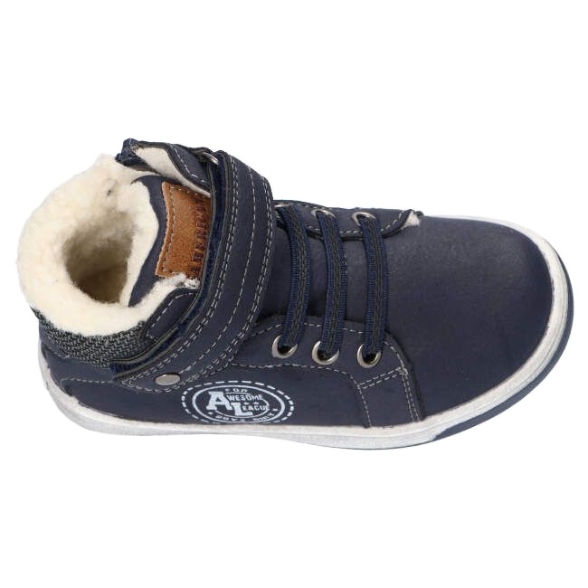 American Club XD21 / 21 Navy Warme Sportschuhe mit Fell marineblau 2