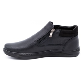 Polbut Schwarze Herren Winterstiefel K29F 1