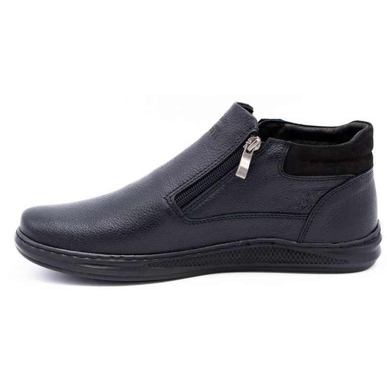 Polbut Schwarze Herren Winterstiefel K29F 1