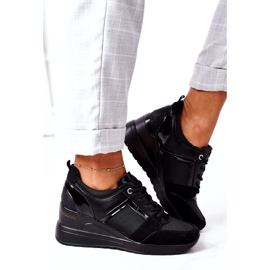 Sneakers mit Keilabsatz Vinceza 10606 Schwarz 3