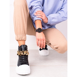 Seastar High-Top-Sneaker mit Kette schwarz 1